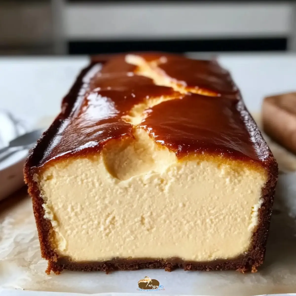 Creamy Burnt Basque Cheesecake: Easy Loaf Pan Twist