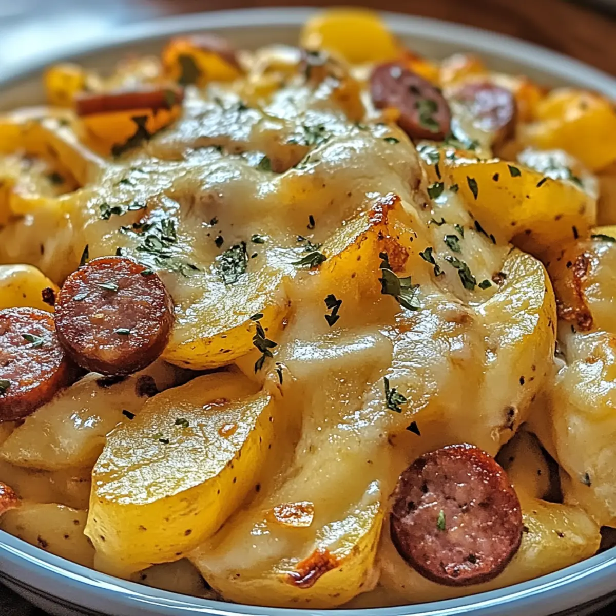 Cheesy Ranch Potatoes and Smoked Sausage for Cozy Nights