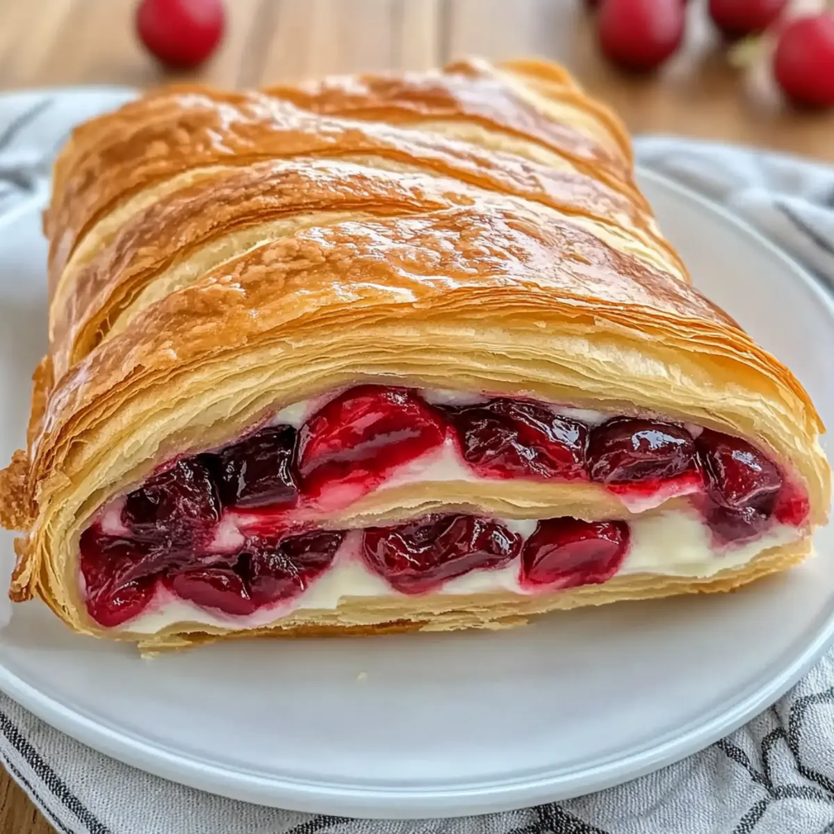Easy Cherry Cheese Danish: Sweet Flaky Bliss Awaits You