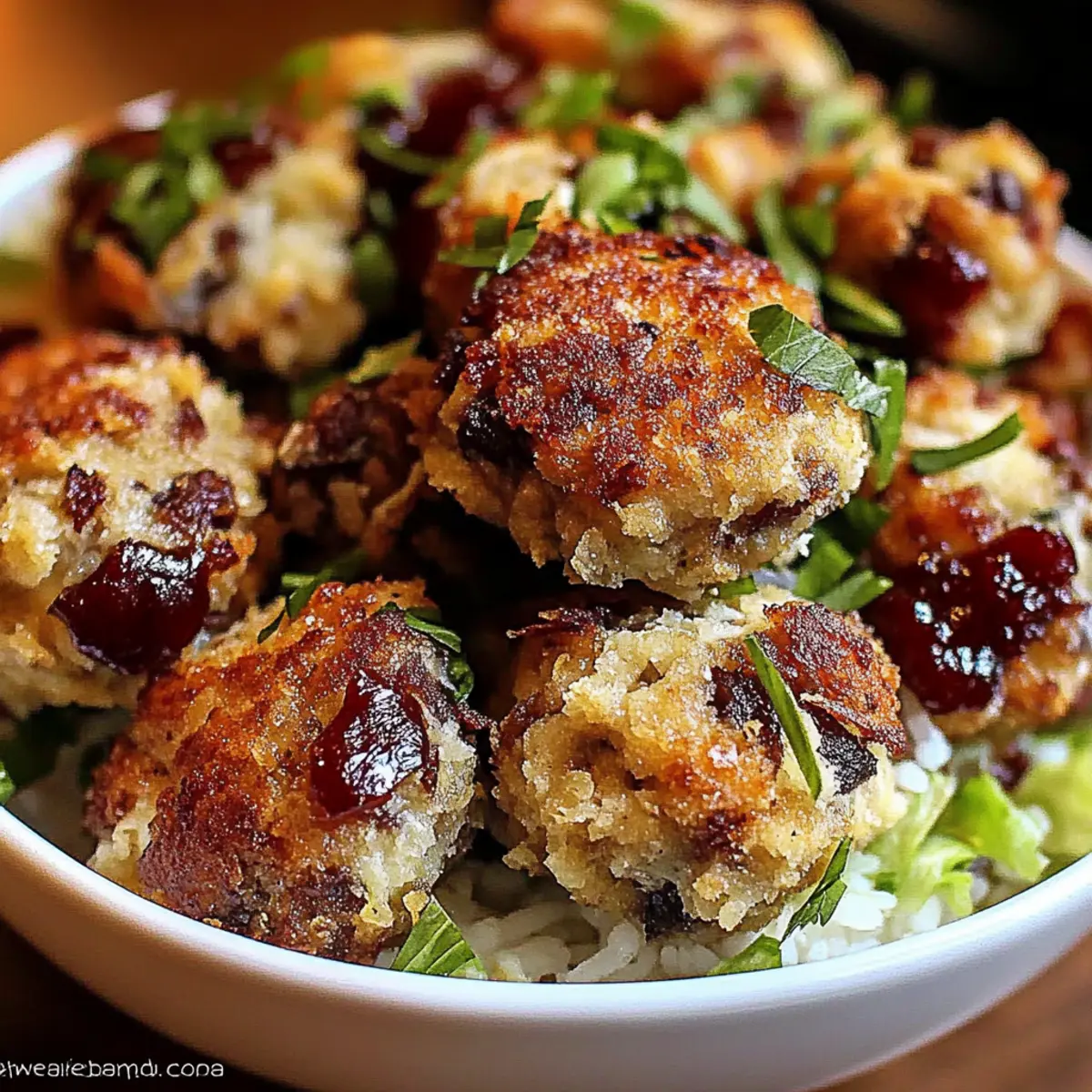 Cranberry Turkey Stuffing Balls for a Cozy Holiday Feast