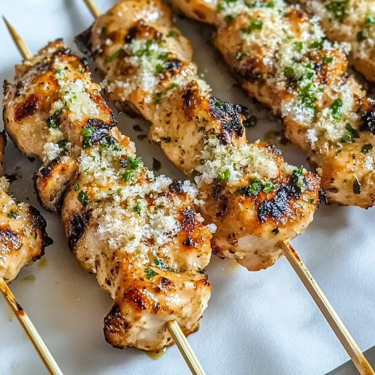 Garlic Parmesan Chicken Skewers That Will Wow Your Guests