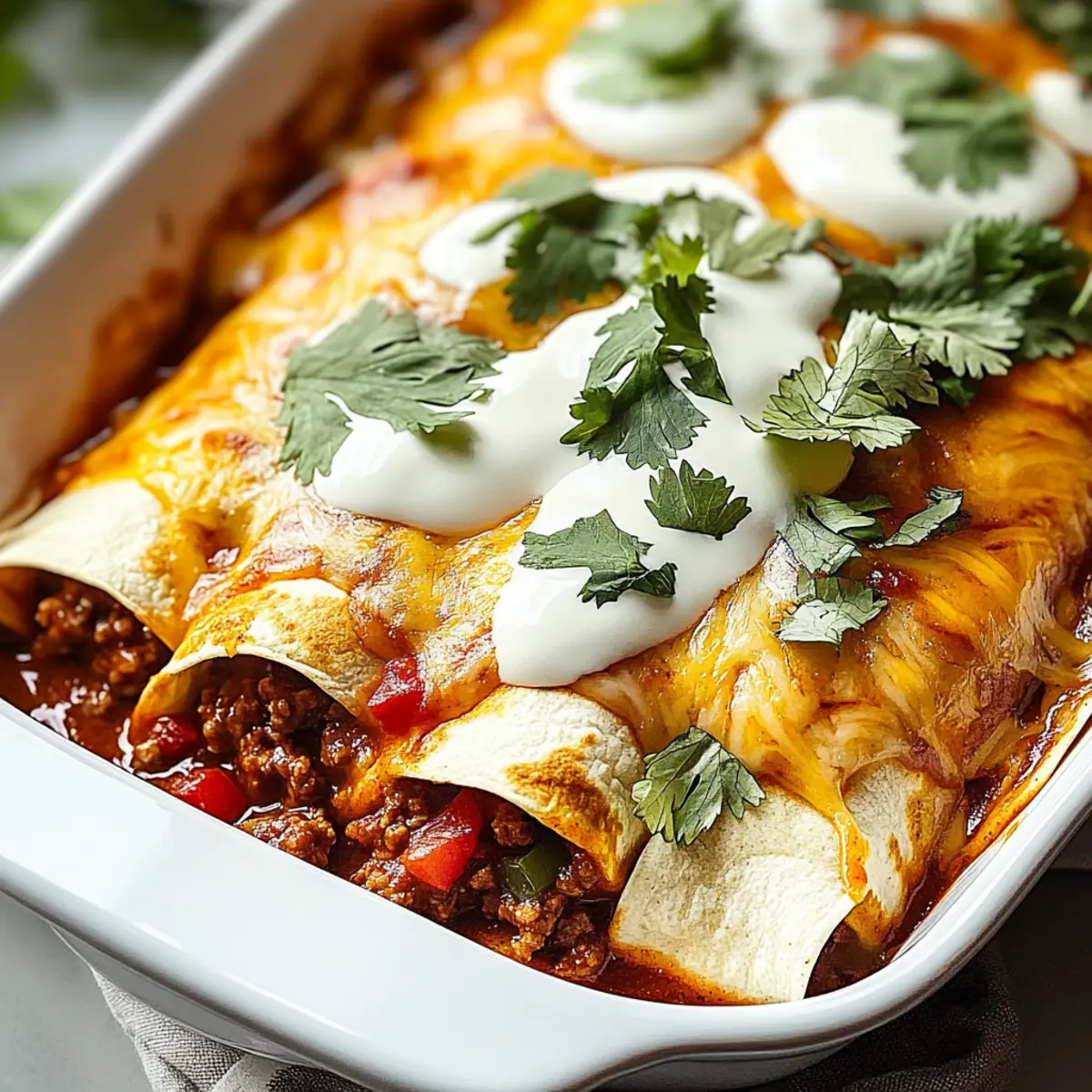 Mouthwatering Ground Beef Enchiladas for Cozy Dinners