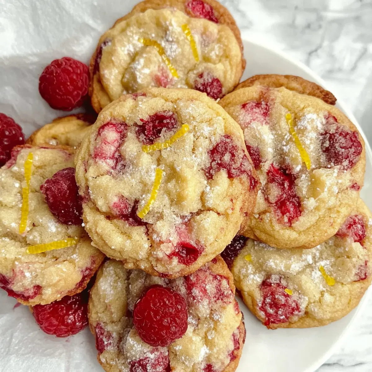 Chewy Lemon Raspberry Cookies for a Bright Summer Treat