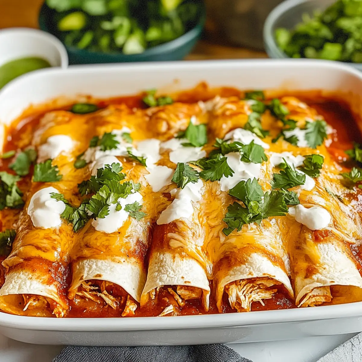 Cheesy Chicken Enchiladas for a Cozy Dinner Night