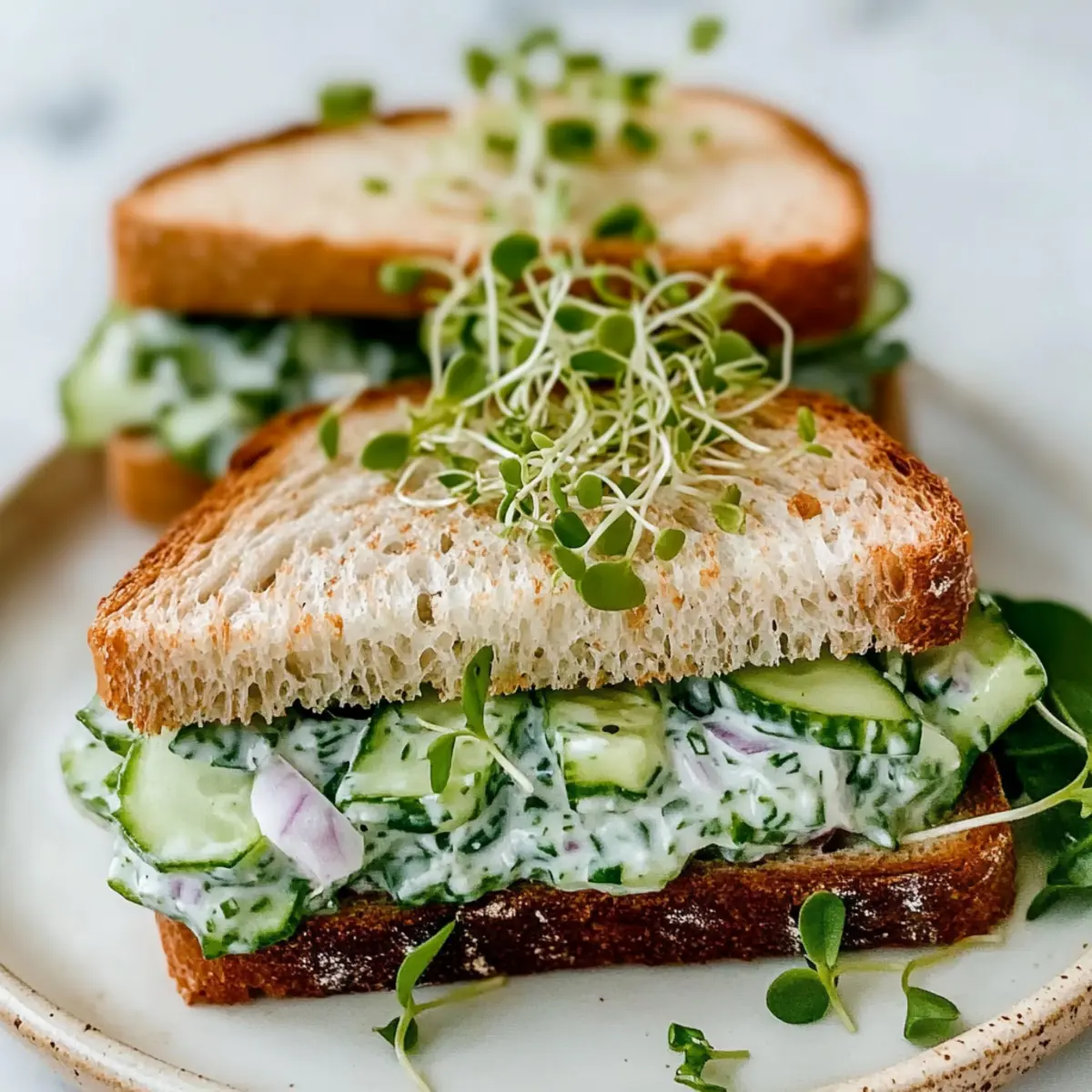 Refreshing Cucumber Salad Sandwiches for a Light Lunch Delight