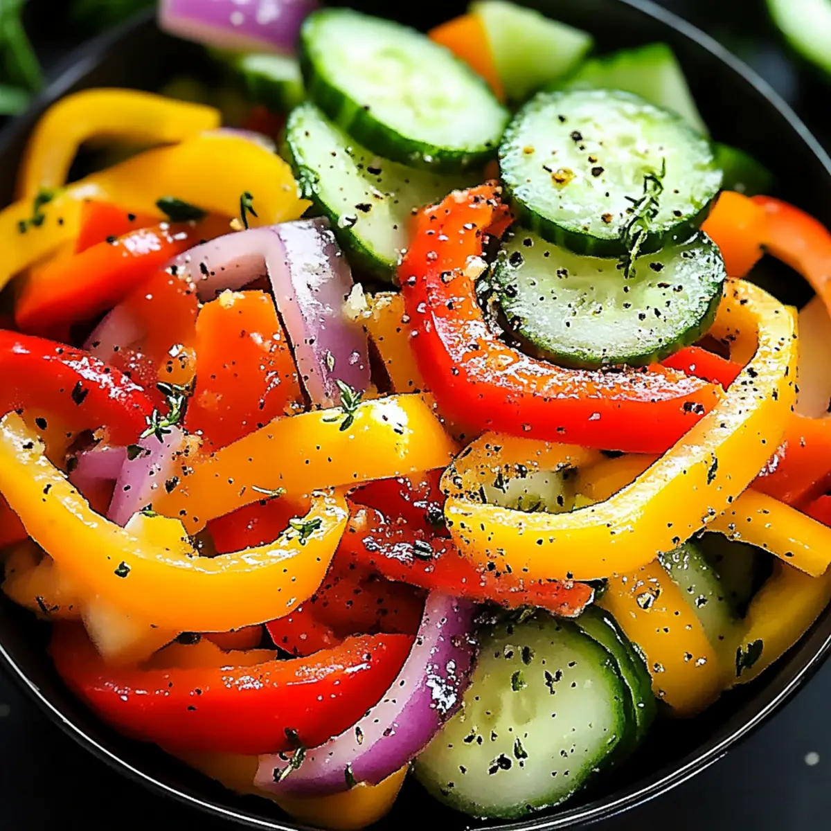 Crisp Cucumber Pepper Salad for a Refreshing Light Meal