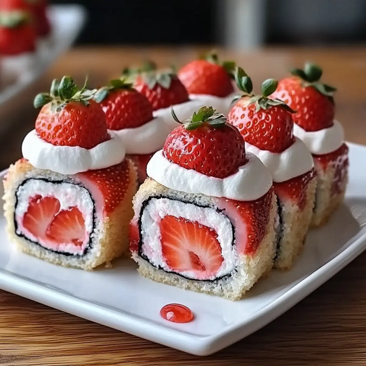 Strawberry Shortcake Sushi – A Fun and Sweet Twist