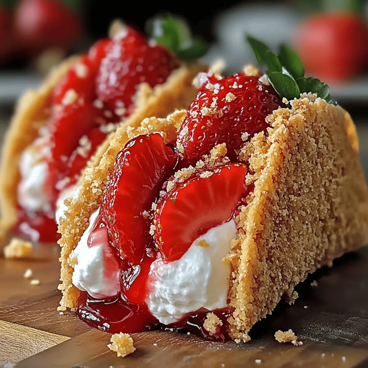 Sweet Strawberry Crunch Cheesecake Tacos for a Fun Dessert