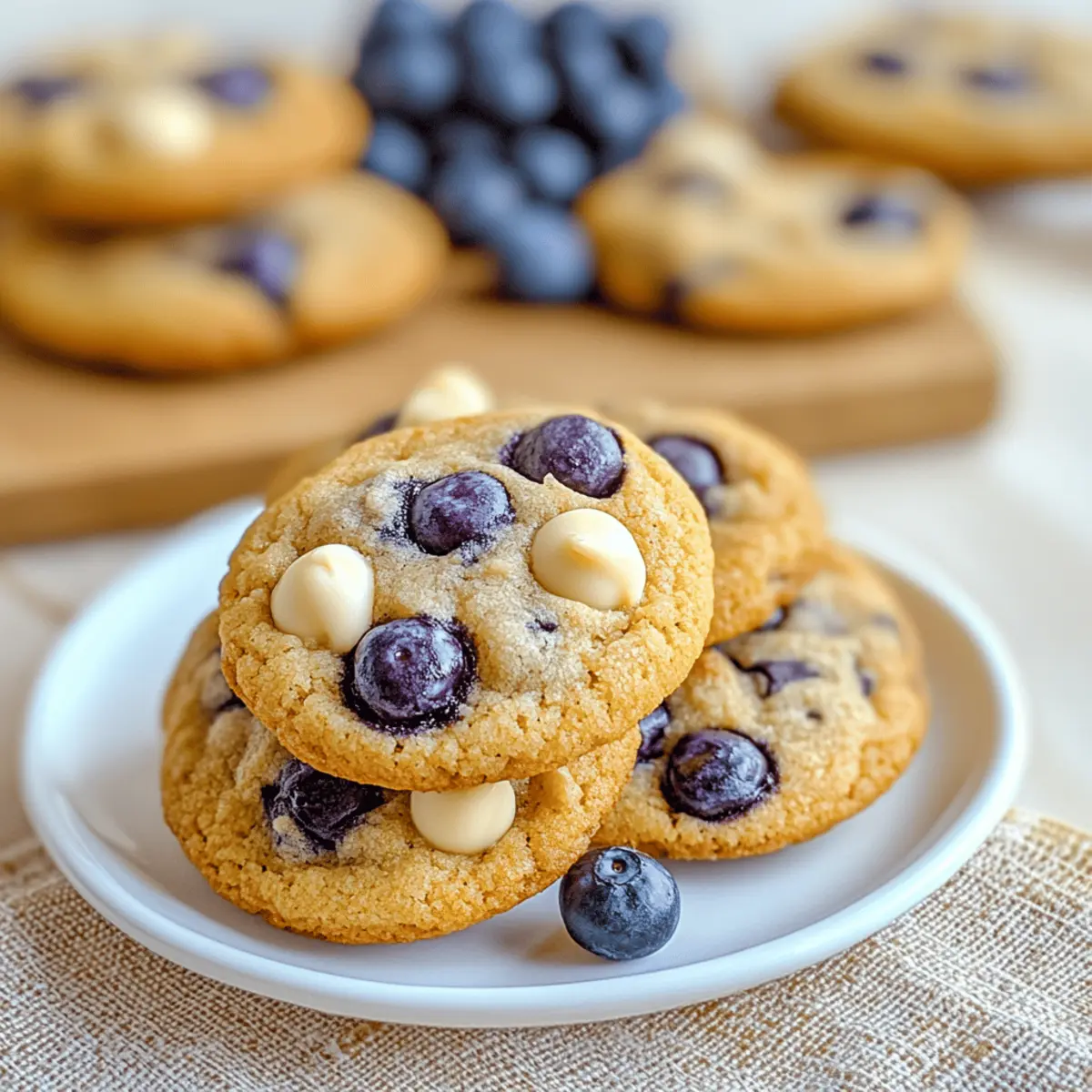 Blueberry White Chocolate Chip Cookies That Shine with Flavor