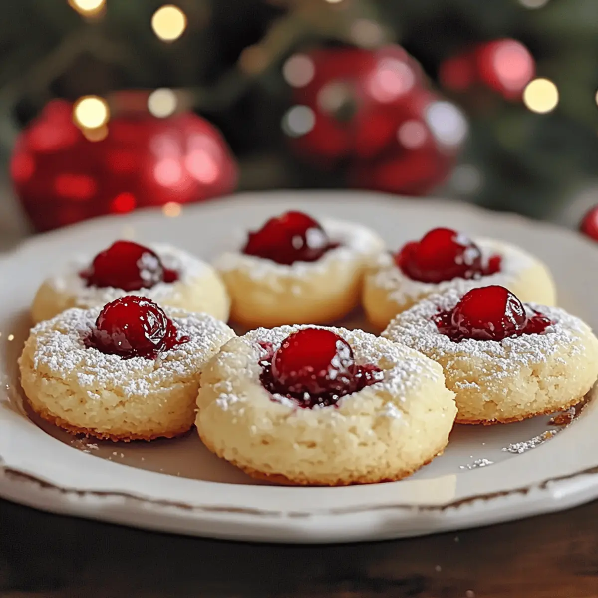 Maraschino Cherry Shortbread Cookies for Festive Cheer