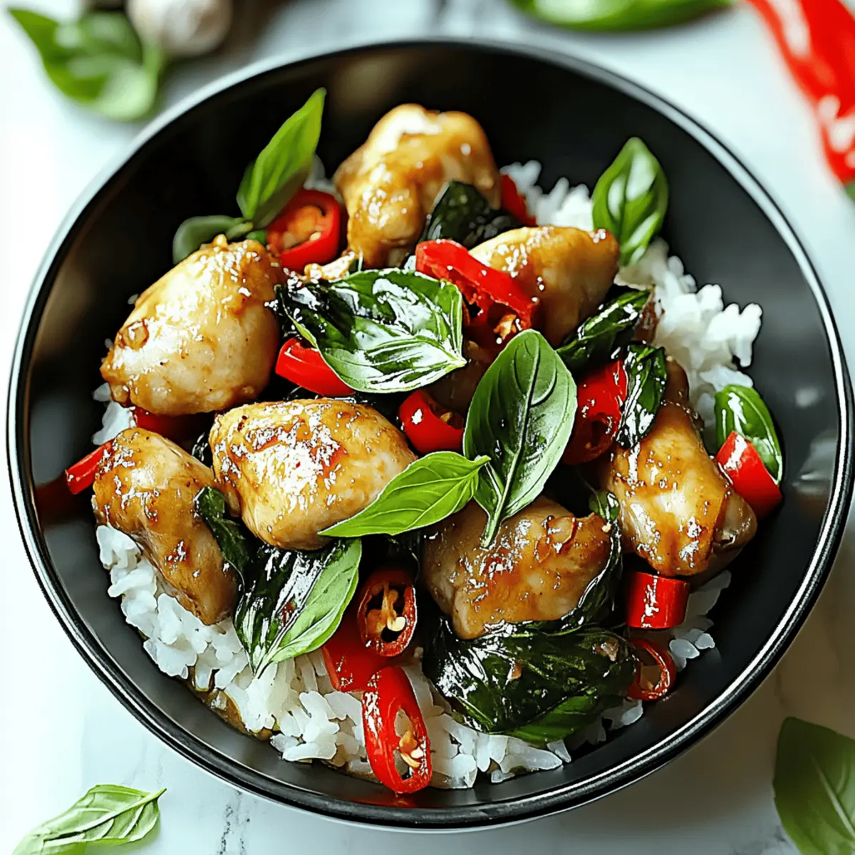 Savor Thai Basil Chicken with Bold Flavors in 30 Minutes
