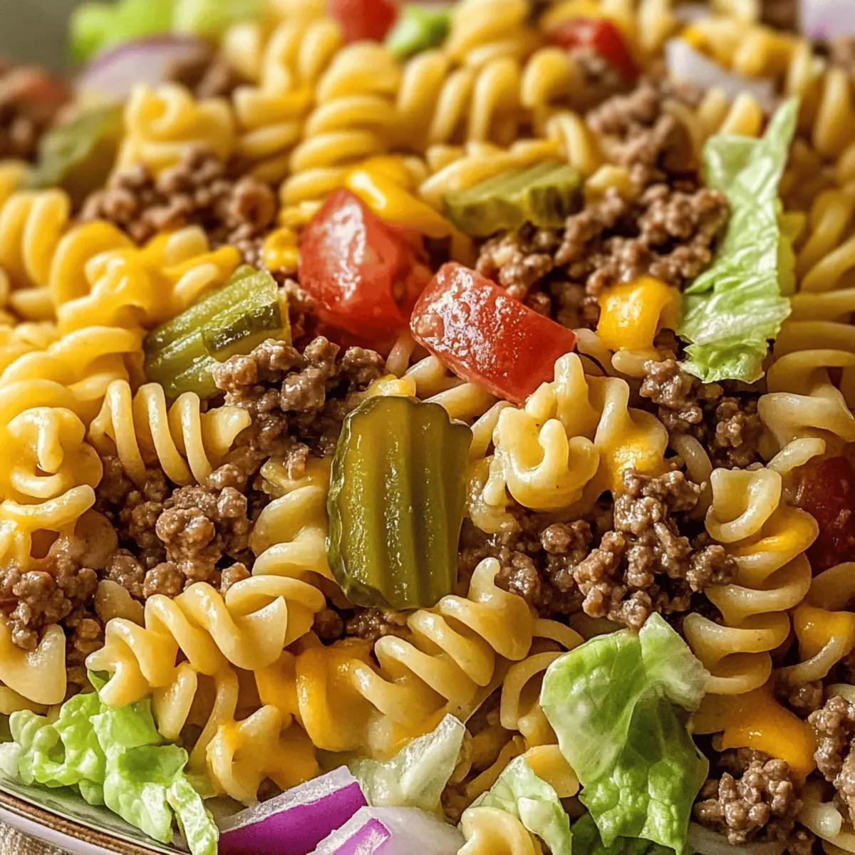 Big Mac Pasta Salad Bowl: A Fun Twist on Classic Flavors
