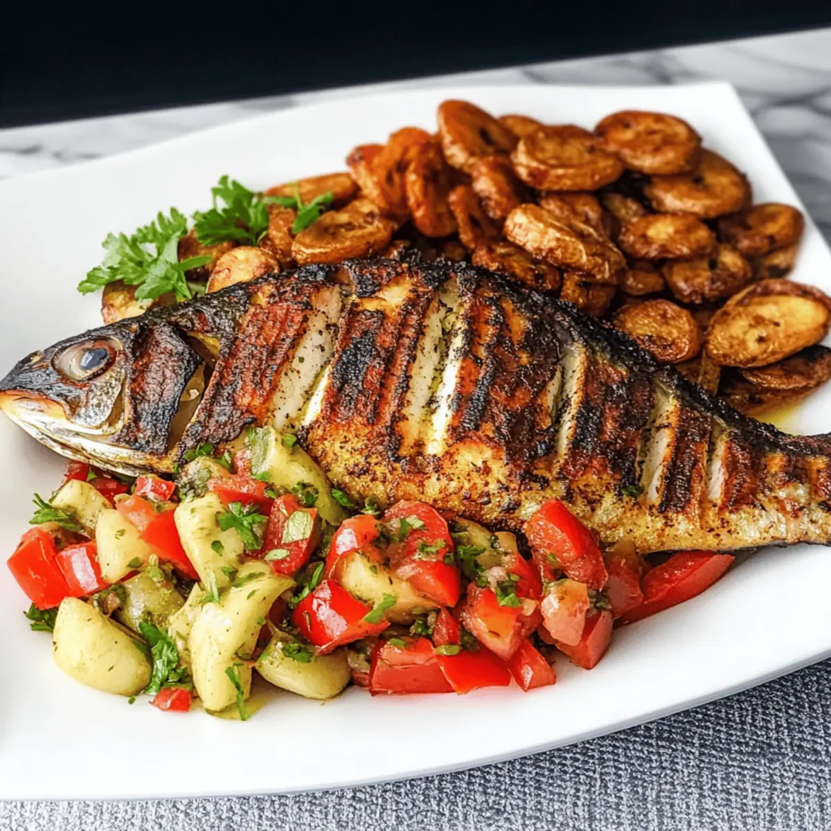 Grilled Tilapia with Crispy Plantains for a Flavor Revelation