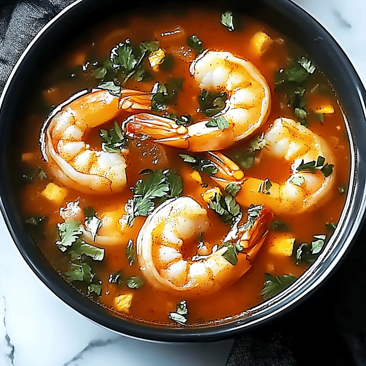Zesty Spicy Shrimp Soup Ready in Just 30 Minutes