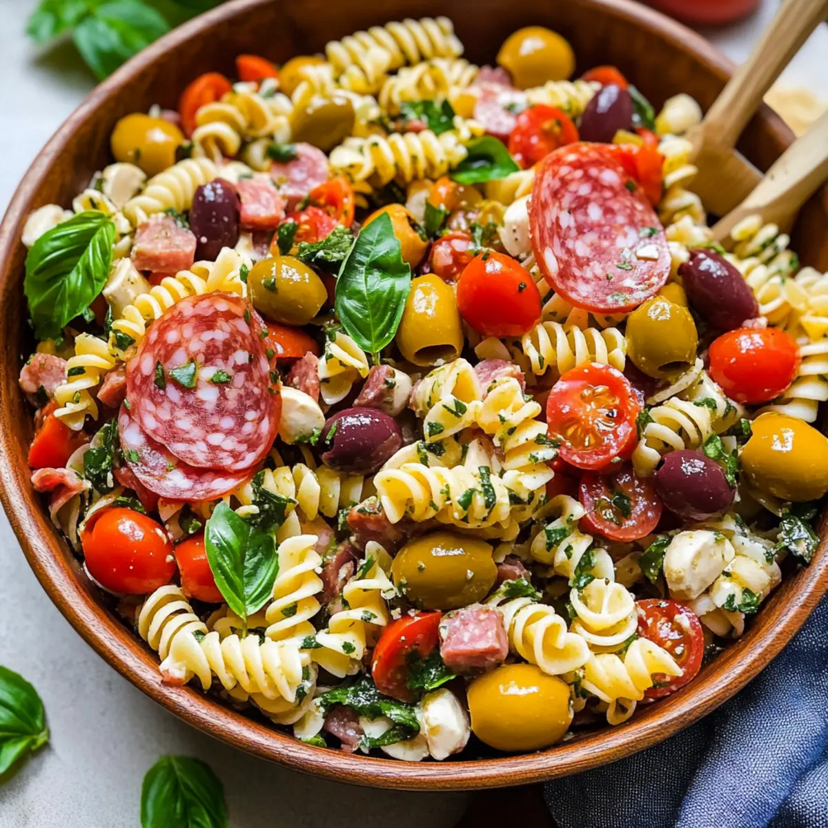 Italian Antipasto Pasta Salad for Effortless Summer Bliss