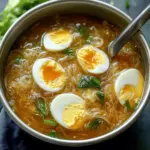 Sotanghon and Egg Noodle Soup
