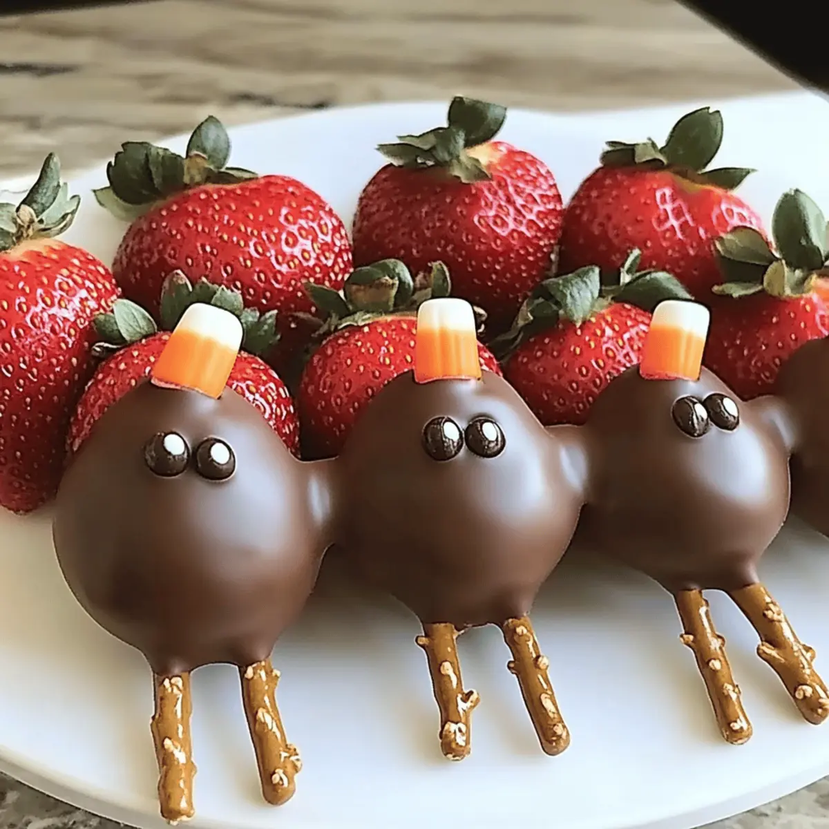 Irresistible Chocolate Covered Strawberry Turkeys for Thanksgiving