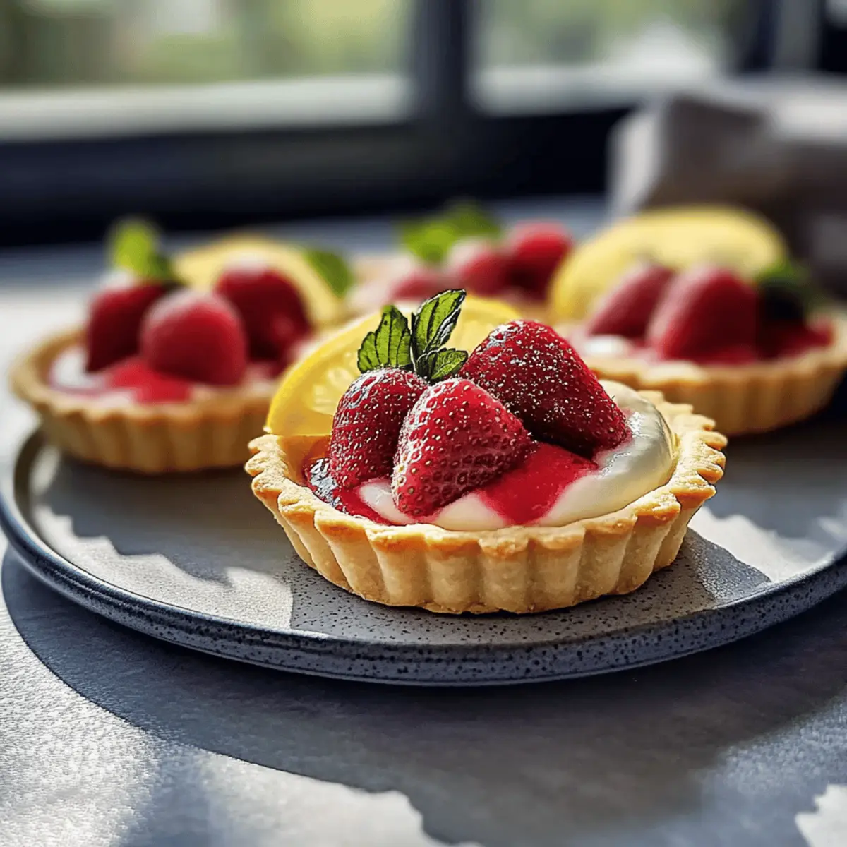 Delightful Strawberry Mascarpone Tartlets with Lemon Curd