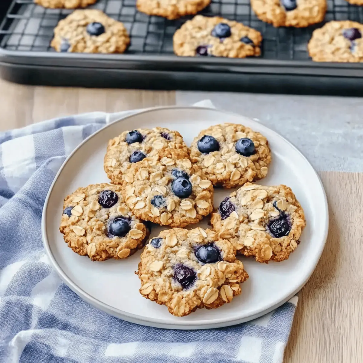 Chewy Blueberry Oatmeal Cookies for Wholesome Indulgence