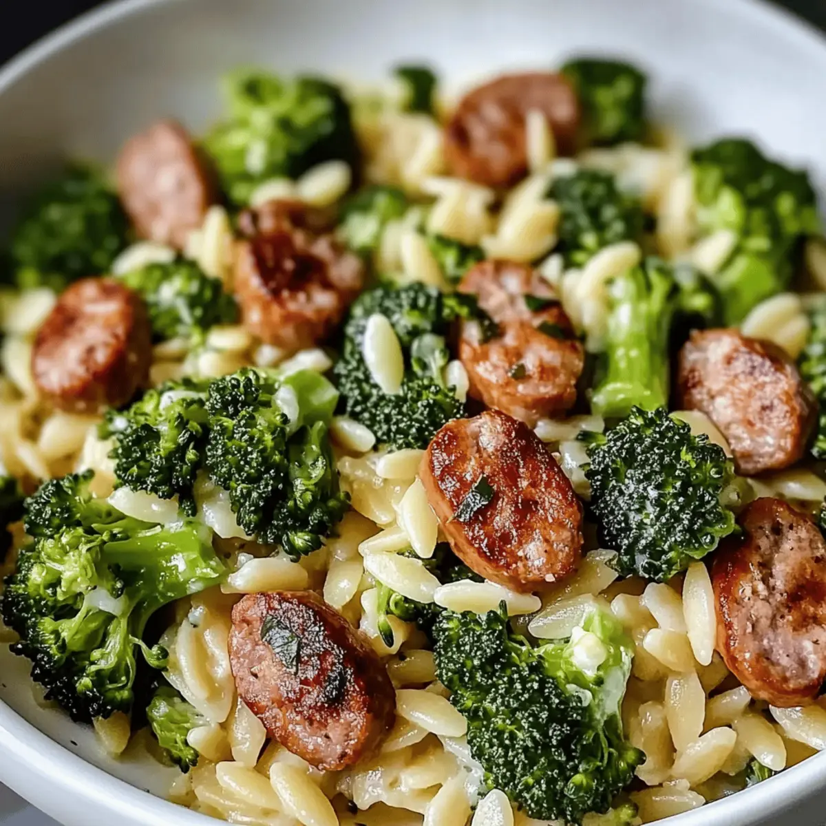 Delicious Chicken Sausage and Broccoli Orzo in 30 Minutes