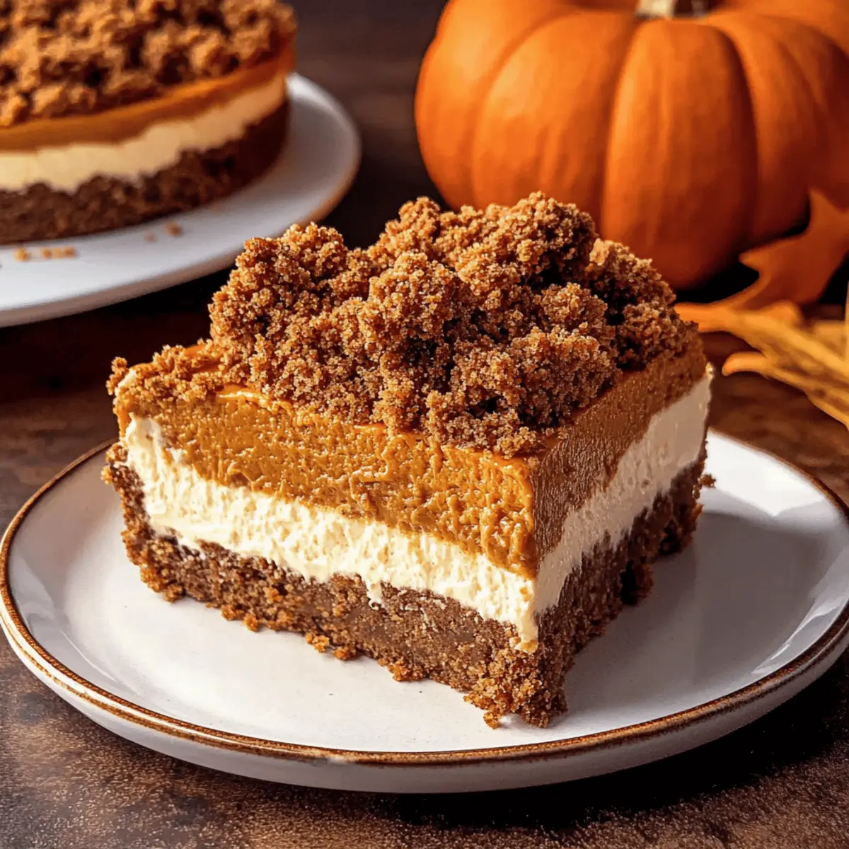 Irresistibly Creamy Pumpkin Streusel Cheesecake Delight
