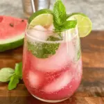 Watermelon Lime Mint Mocktails