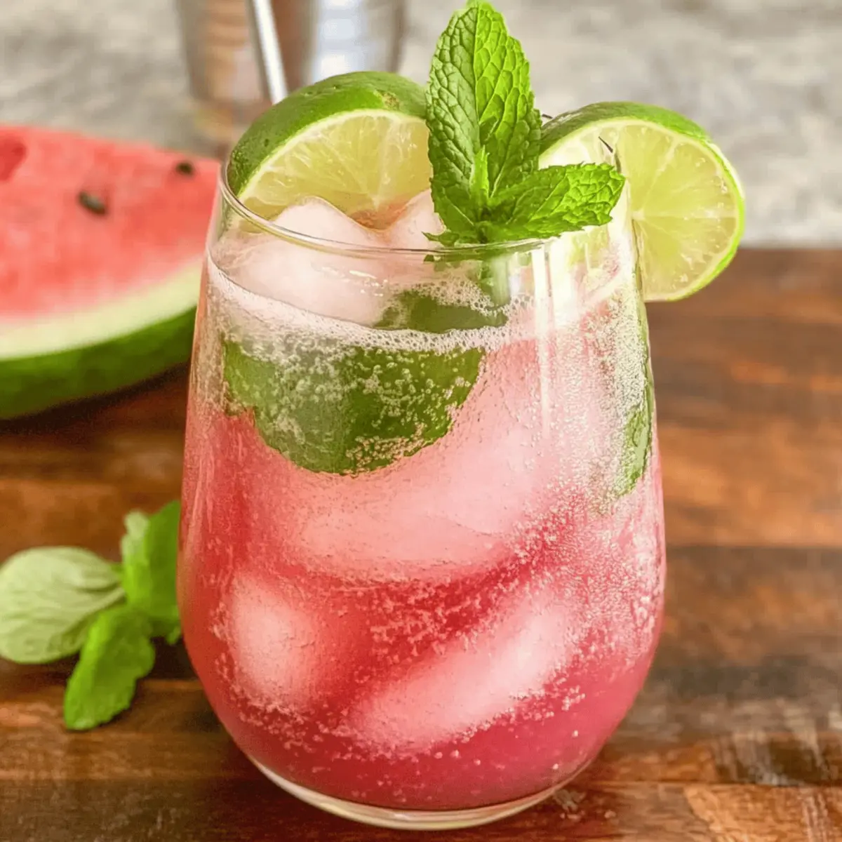 Cool Off with Watermelon Lime Mint Mocktails This Summer