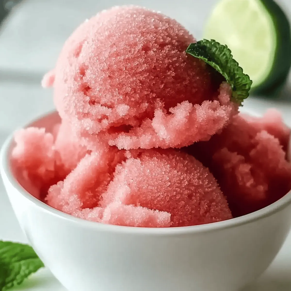 Refreshing Watermelon Sorbet That's Guilt-Free and Delicious