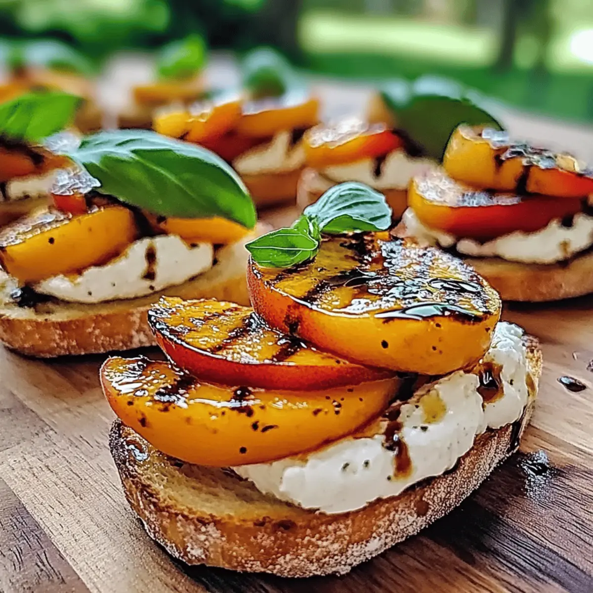 Peach and Burrata Crostini: A Summer Snack Delight
