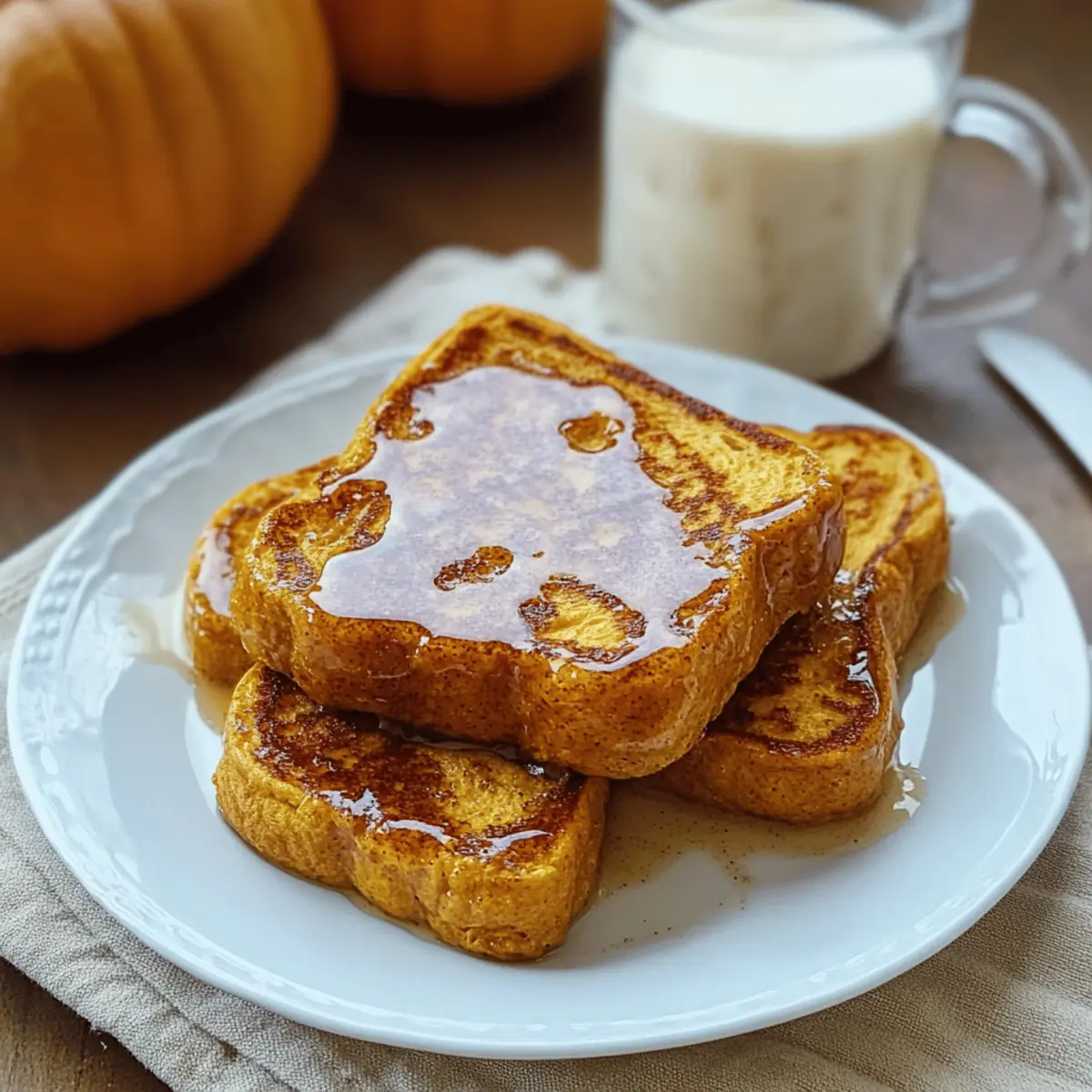 Pumpkin French Toast with Brown Sugar Cinnamon Butter Bliss
