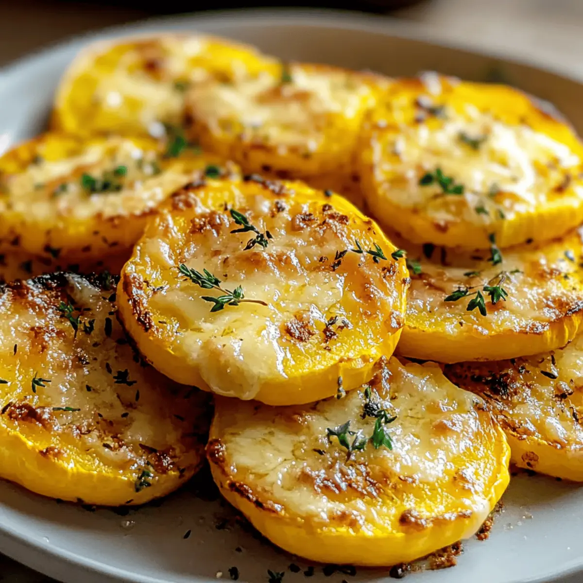 Cheesy Baked Yellow Squash Rounds Perfect for Comfort Cravings