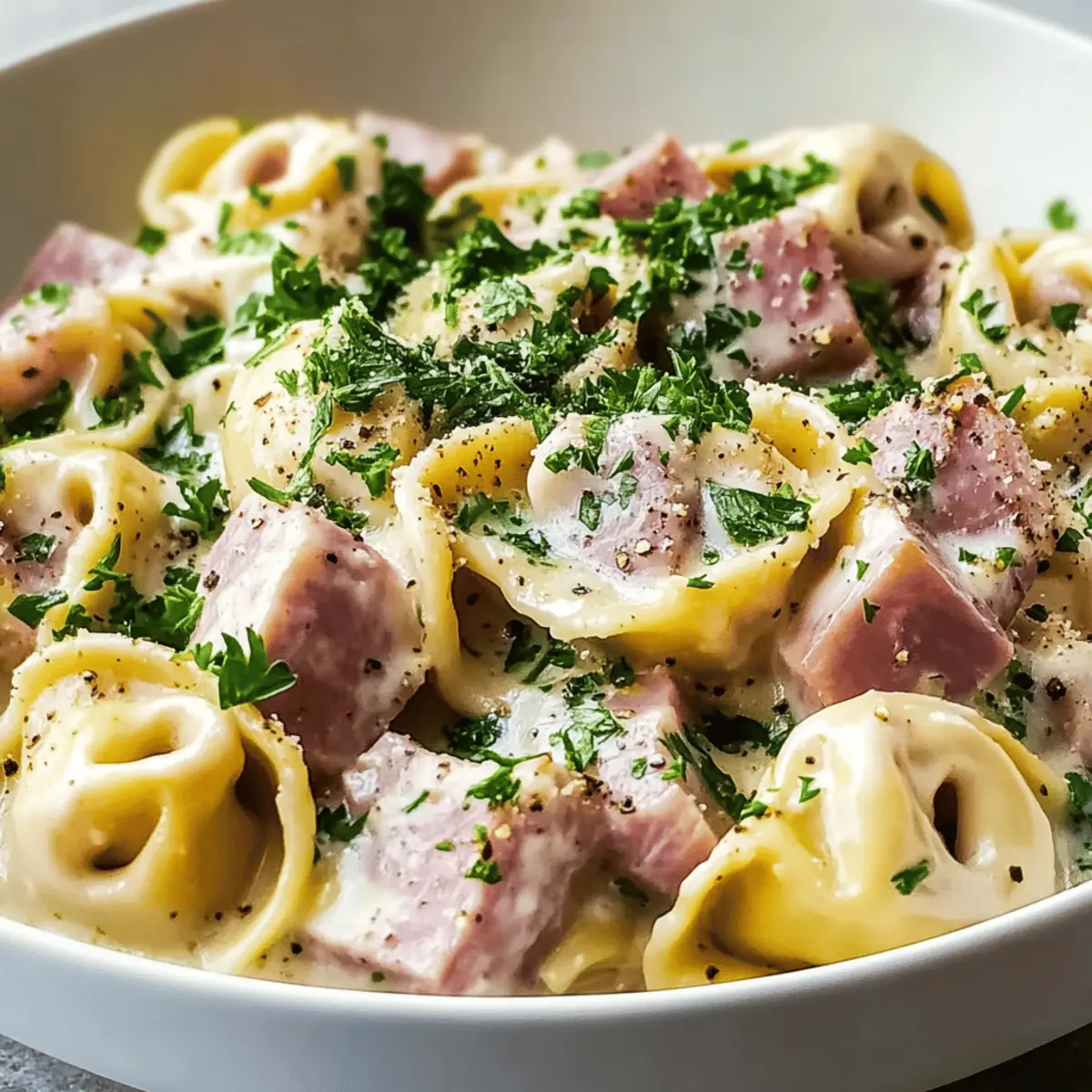 Cremige Tortellini mit Schinken for Quick Comfort Food Bliss