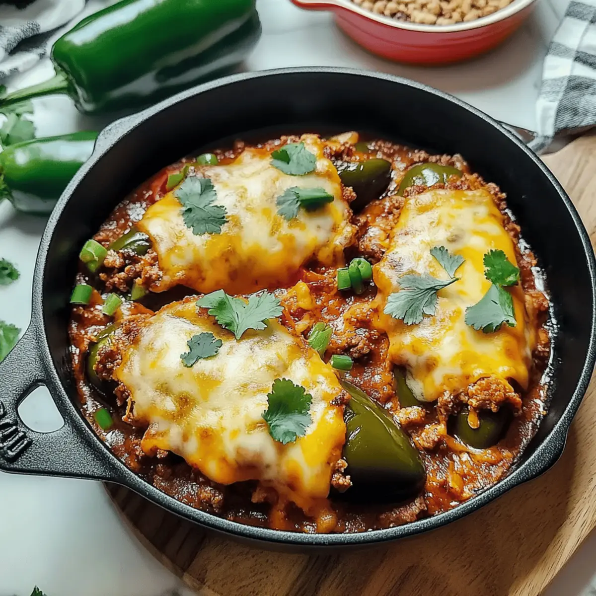 Savory Picadillo & Cheese Chile Rellenos for Comfort Food Bliss