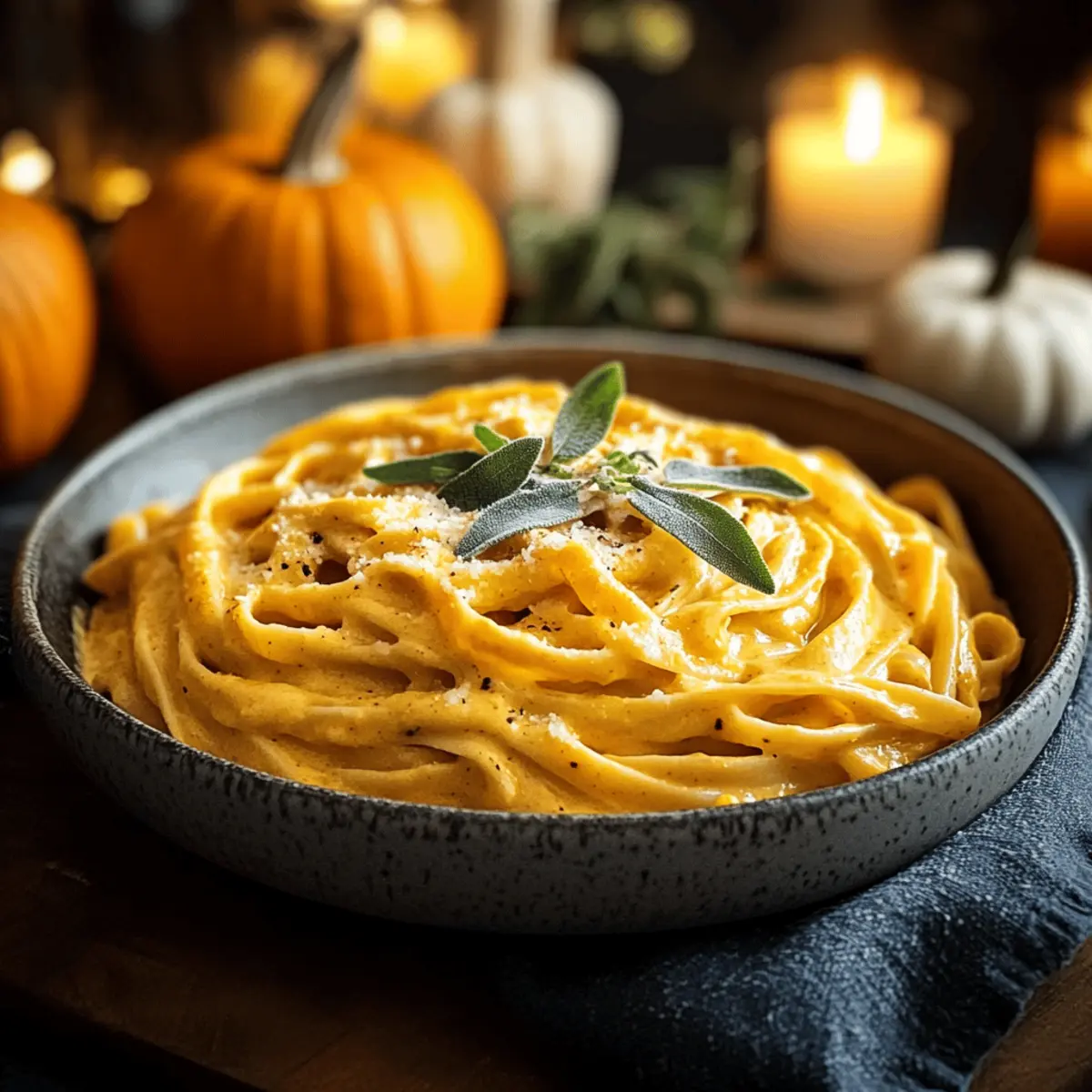 Creamy Pumpkin Alfredo Pasta for Cozy Autumn Nights