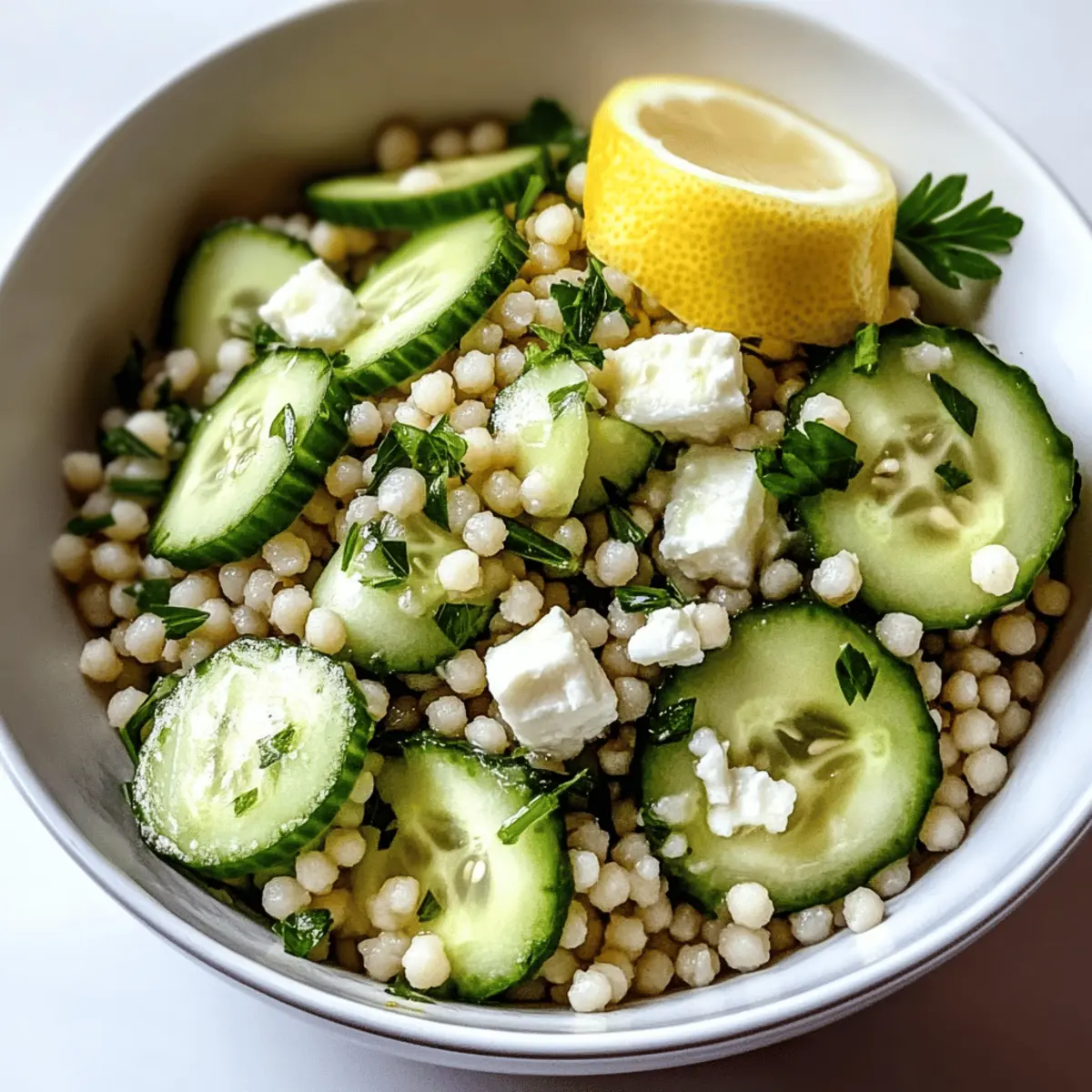 Refreshing Cucumber Couscous Salad for Hot Summer Days