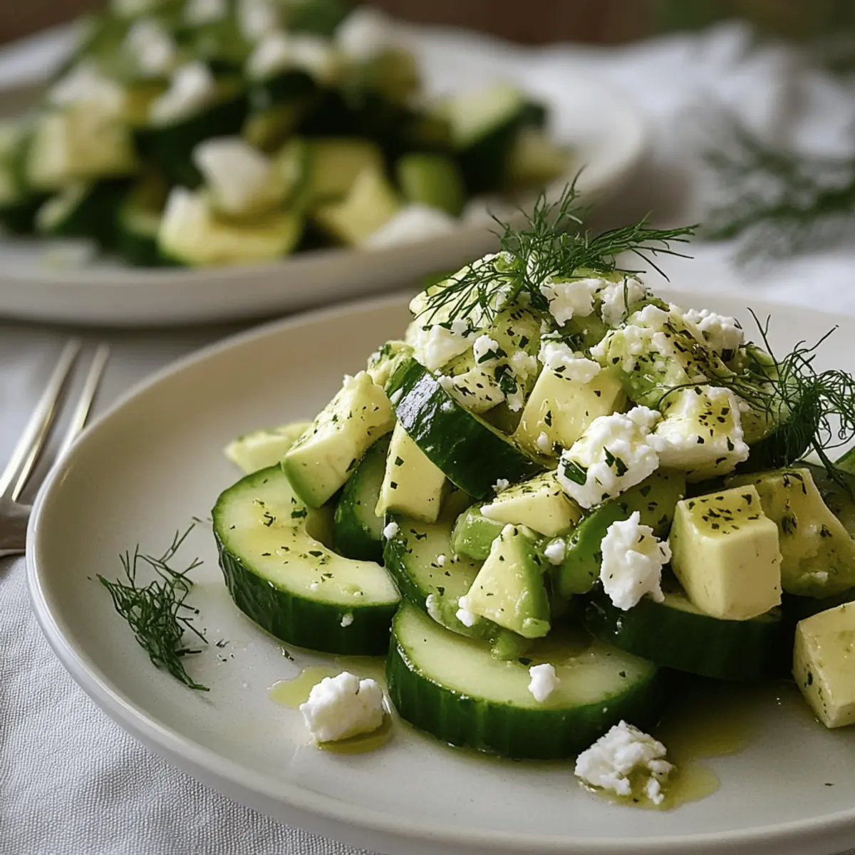 Cucumber Avocado Feta Salad: Fresh, Healthy, and No-Cook Delight