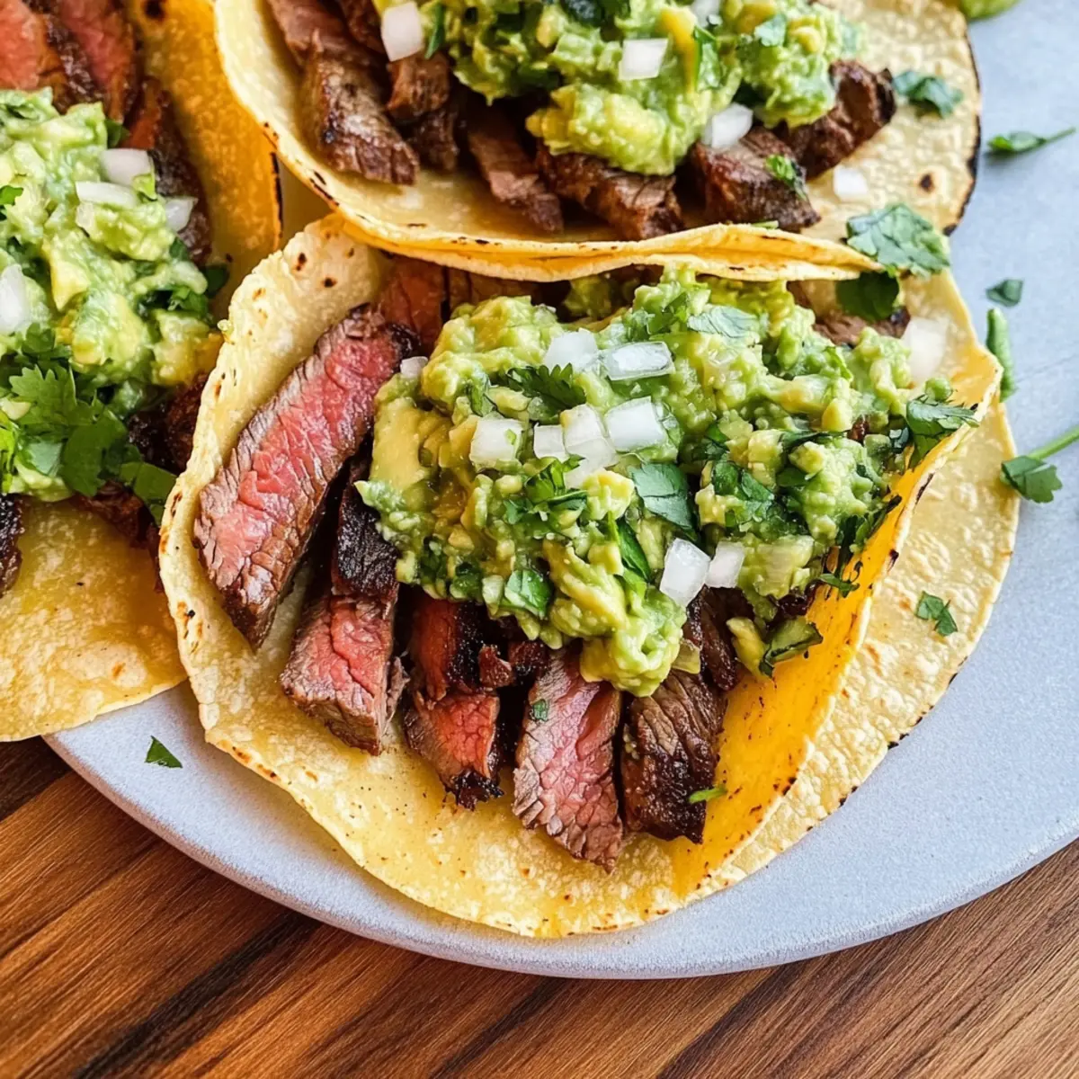 Smoky Grilled Steak Tacos with Avocado Salsa Bliss