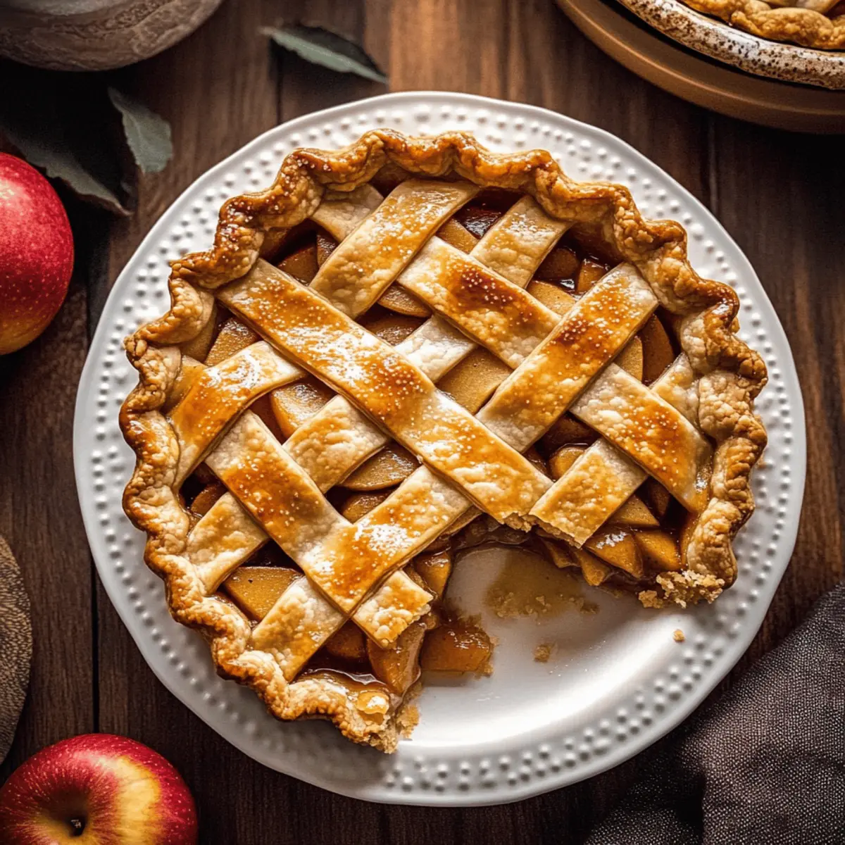 Irresistible Apple Pie with Flaky Lattice Crust Delight