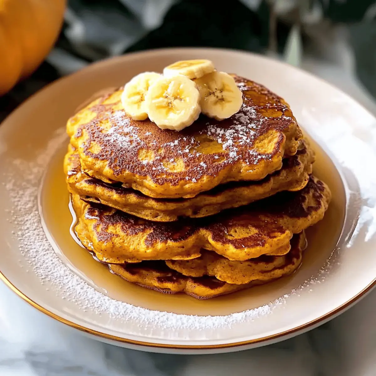 Fluffy Pumpkin Banana Pancakes for a Cozy Fall Morning