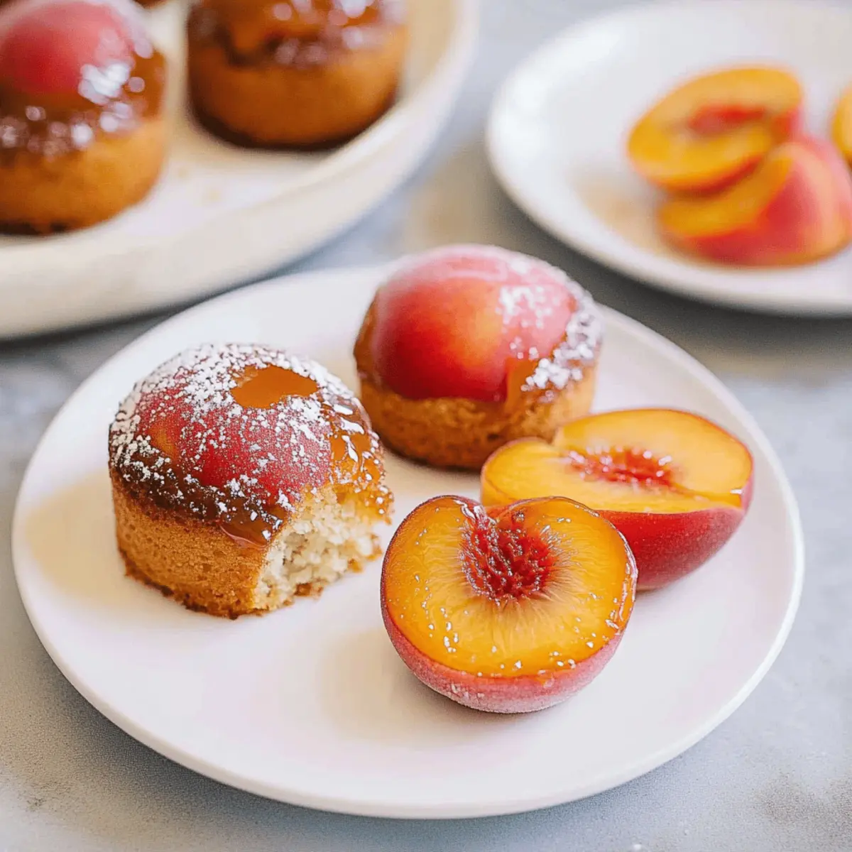 Peach Mini Cakes That Melt in Your Mouth Every Time