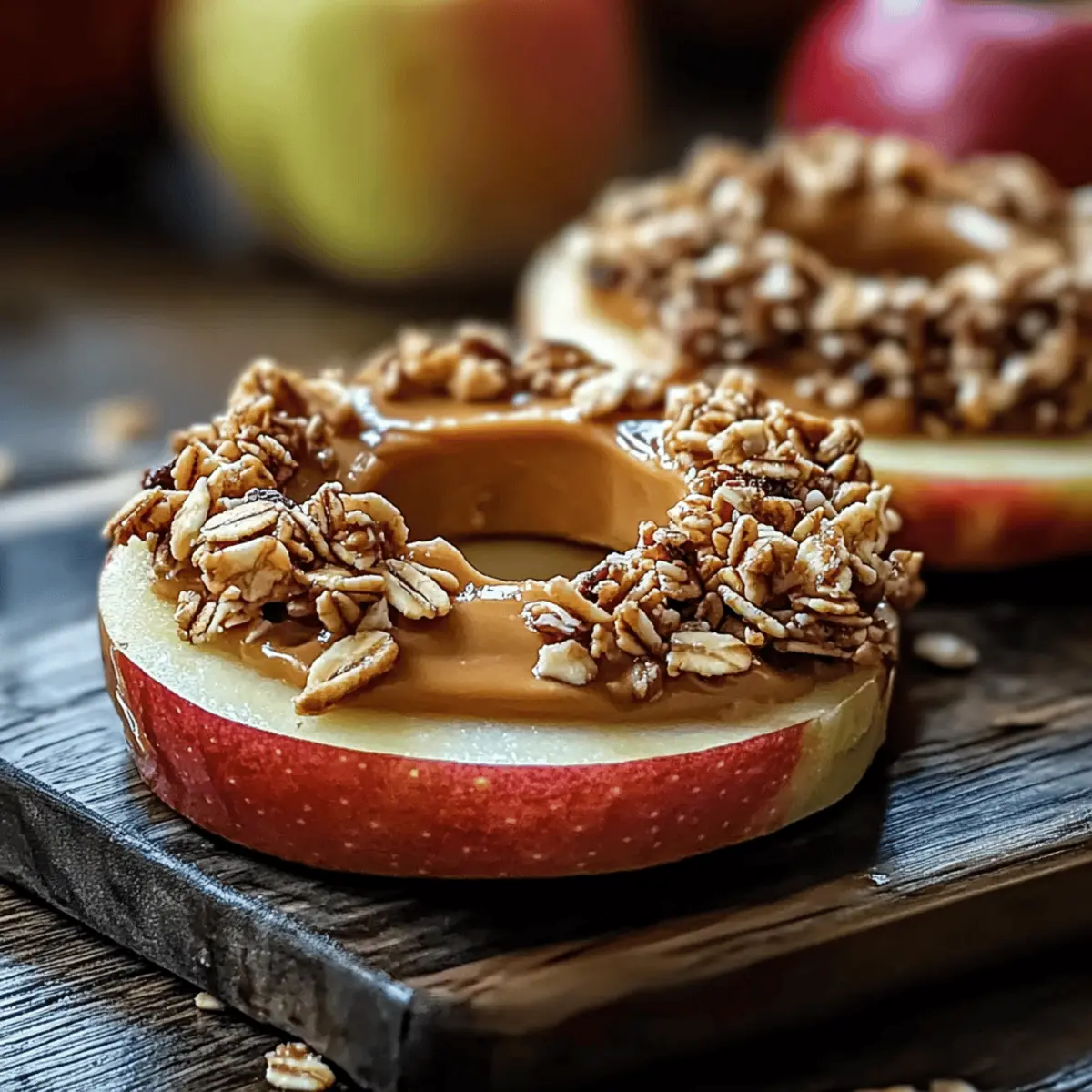 Peanut Butter Granola Apple Rings: Your New Favorite Snack!