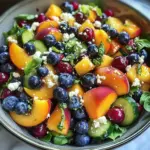 Blueberry Peach Feta Salad