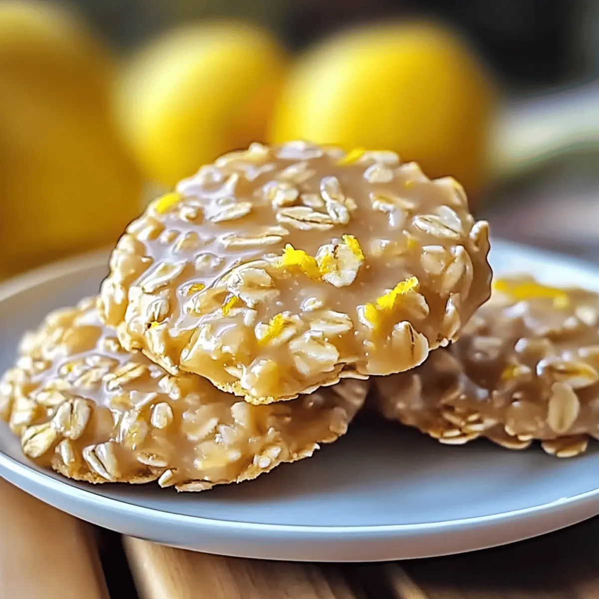 Zesty Lemon Oatmeal No-Bake Cookies for a Refreshing Treat