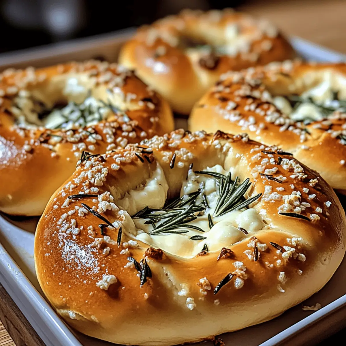 Mozzarella Stuffed Rosemary Parmesan Pretzels You’ll Crave