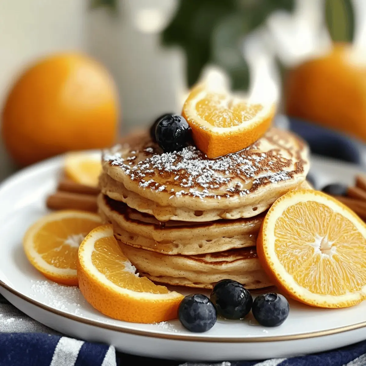 Fluffy Citrus Cinnamon Pancakes for a Zesty Morning Boost