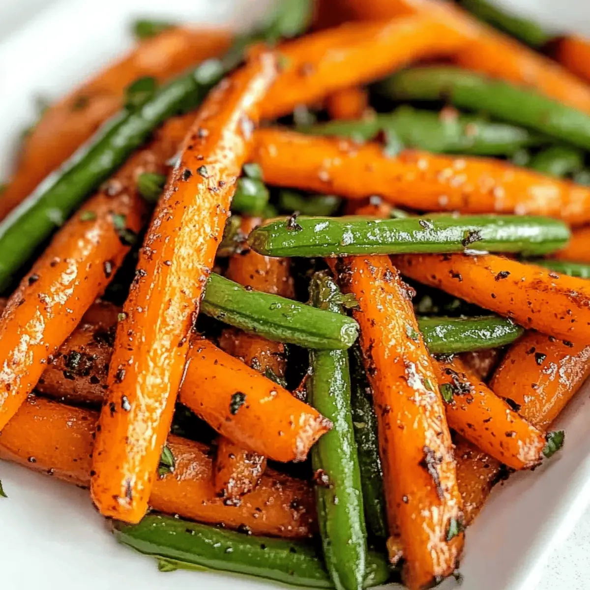 Roasted Carrots and Green Beans: A Colorful Side Dish Delight