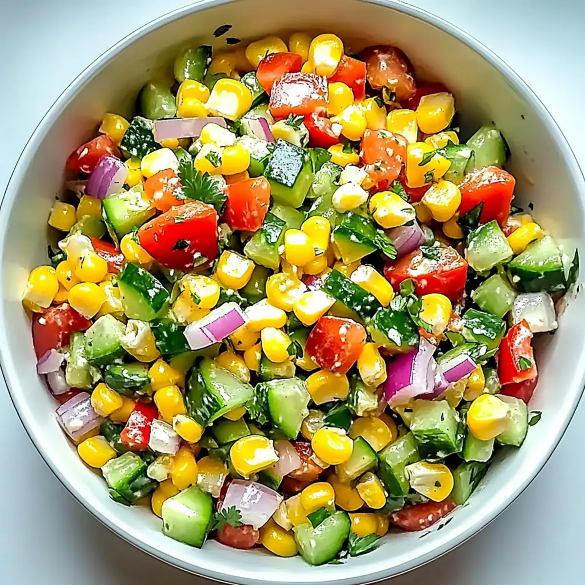 Savory Corn Salad with Fresh Veggies for Summer Bliss