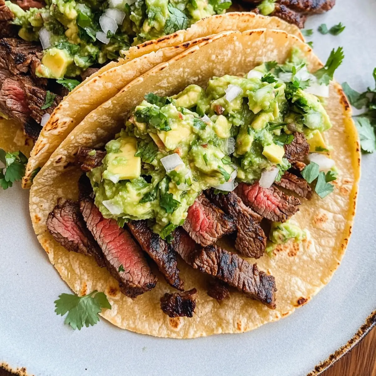 Mouthwatering Grilled Steak Tacos with Avocado Salsa Delight