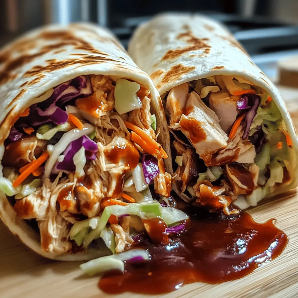 BBQ Chicken Coleslaw Wraps: Flavor-Packed & Easy to Customize