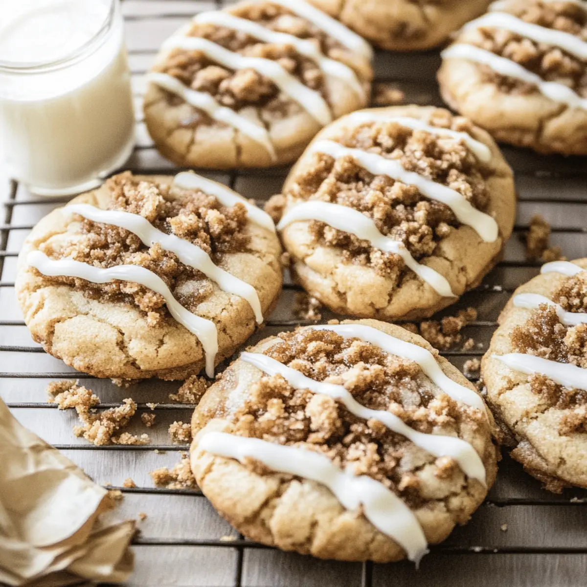Soft Coffee Cake Cookies with Sweet Streusel Magic
